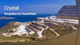  Presentation with stone quarry - Cool new theme with quarry on the coast backdrop and a teal colored foreground