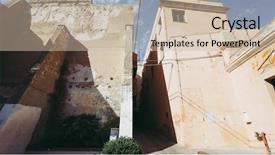  Presentation with quarter - Colorful slides enhanced with quarter aka casteddu e susu backdrop and a  colored foreground