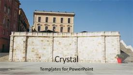  Presentation with quarter - PPT theme enhanced with quarter aka casteddu e susu background and a  colored foreground