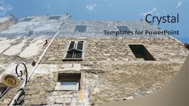  Presentation with quarter - Theme having quarter aka casteddu e susu background and a  colored foreground