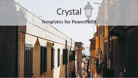  Presentation with quarter - PPT theme consisting of quarter aka casteddu e susu background and a  colored foreground