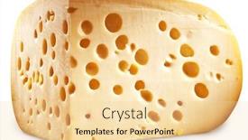  Presentation with quarter - Presentation design with quarter of emmental cheese head isolated on a white background clipping paths background and a blonde colored foreground