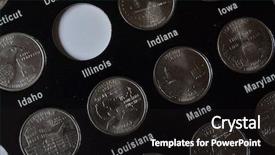  Presentation with quarter - Theme enhanced with rare coins - american quarter dollar set kiev background and a  colored foreground