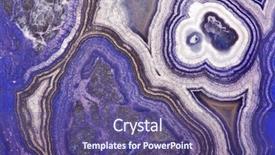  Presentation with structure - Cool new slides with quartz - background with color agate structure backdrop and a violet colored foreground