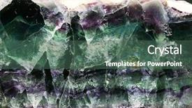  Presentation with quartz mineral - Cool new presentation design with quartz rock - mineral backdrop and a  colored foreground