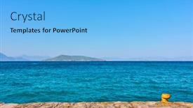  Presentation with minimalistic - Colorful PPT layouts enhanced with quay-and-the-sea-minimalistic backdrop and a light blue colored foreground