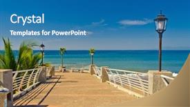  Presentation with mexico - Slides featuring quay in puerto vallarta mexico background and a teal colored foreground