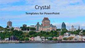  Presentation with dubai skyline on blue sky - Amazing PPT layouts having quebec city skyline over river backdrop and a  colored foreground