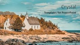  Presentation with paul - Presentation design with quebec-travel-destination-in-baie background and a light blue colored foreground