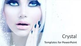  Presentation with white snow - Colorful presentation design enhanced with yellow - oak tree in white haze backdrop and a tawny brown colored foreground.