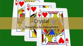  Presentation with king queen bishop - Theme enhanced with queen and jack of hearts background and a  colored foreground