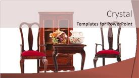  Presentation with furniture recliners - Colorful presentation theme enhanced with queen-ann-style-furniture backdrop and a lemonade colored foreground