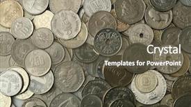  Presentation with india - Cool new presentation theme with india usa - silver coins texture backdrop and a gray colored foreground