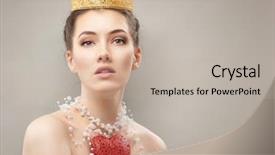  Presentation with queen - Theme consisting of queen hearts - beautiful woman with red heart background and a mint green colored foreground