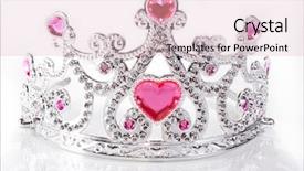  Presentation with crown - Beautiful presentation theme featuring queen hearts - crown backdrop and a lemonade colored foreground