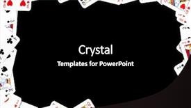  Presentation with gambling - Slide deck consisting of queen hearts - gambling frame made from poker background and a black colored foreground