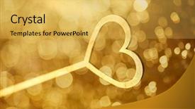  Presentation with magic wand - Cool new slides with queen hearts - magic wand heart backdrop and a yellow colored foreground