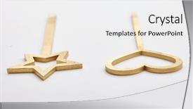  Presentation with queen - PPT theme with queen hearts - magic wands on white background and a white colored foreground