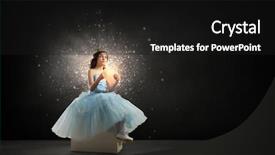  Presentation with princess - Colorful PPT theme enhanced with queen hearts - she is cute princess mixed backdrop and a black colored foreground