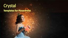  Presentation with princess - Audience pleasing presentation consisting of queen hearts - she is cute princess backdrop and a wine colored foreground