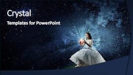  Presentation with princess - Colorful slide deck enhanced with queen hearts - she is little princess mixed backdrop and a black colored foreground