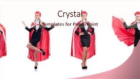  Presentation with queen - Cool new PPT theme with queens - woman queen in funny concept backdrop and a  colored foreground