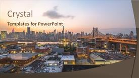  Presentation with new york - Cool new theme with queens-new-york-usa-view backdrop and a cream colored foreground