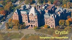  Presentation with legislative - PPT layouts with queen's park is background and a tawny brown colored foreground