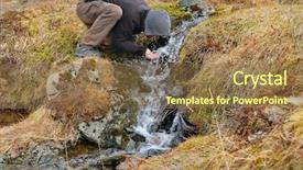  Presentation with pure water - Amazing slide set having quest - drinking water from a pure backdrop and a tawny brown colored foreground