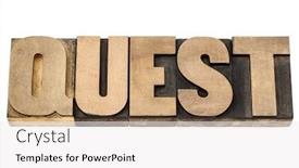  Presentation with vintage - Audience pleasing PPT theme consisting of quest-isolated-text-in-vintage backdrop and a white colored foreground