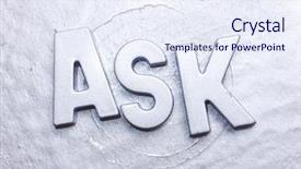  Presentation with structural engineering word - Slides with question mark clip art - word ask background and a sky blue colored foreground