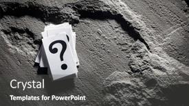  Presentation with question - Presentation design featuring question-mark-heap-background-concept background and a  colored foreground