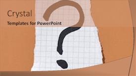  Presentation with alzheimer - Cool new PPT theme with question-mark-in-a-piece backdrop and a coral colored foreground