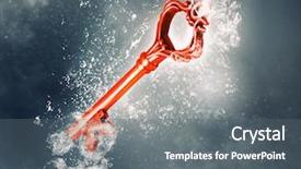  Presentation with question - Slide set featuring question mark in water background and a gray colored foreground