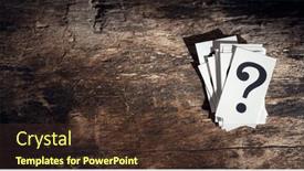  Presentation with question marks - Slide set featuring question-marks-background-concept background and a tawny brown colored foreground