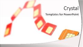  Presentation with question - Beautiful slides featuring question sign from sim card backdrop and a  colored foreground