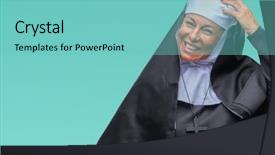  Presentation with christian - Slide deck enhanced with question uncertain with doubt thinking background and a seafoam green colored foreground