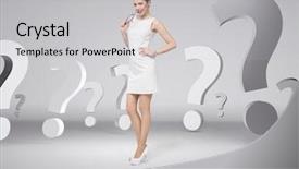  Presentation with fitness and beauty - Slides having square pillows at the reading background and a light gray colored foreground.