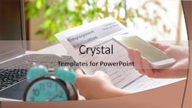  Presentation with application - PPT theme having questionary - blank employment application form background and a soft green colored foreground