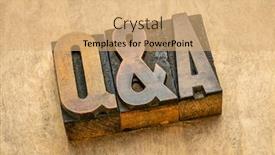  Presentation with questions answers - Slides featuring questions-and-answers-acronym-word background and a coral colored foreground