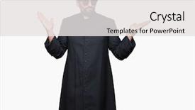  Presentation with christian - Amazing PPT theme having questions answers funny - young christian priest wearing sunglasses backdrop and a white colored foreground