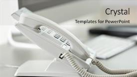  Presentation with technical support - Amazing presentation theme having questions received - telephone at workplace of technical backdrop and a  colored foreground