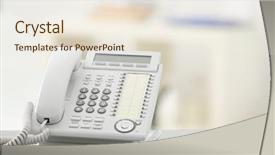  Presentation with telephone poles - Presentation enhanced with questions received - telephone on table against blurred background and a  colored foreground