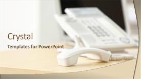  Presentation with rustic wood wooden frame - Audience pleasing theme consisting of questions received - telephone with picked up receiver backdrop and a  colored foreground