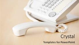  Presentation with telephone poles - Slide deck consisting of questions received - telephone with picked up receiver background and a  colored foreground