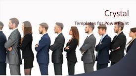  Presentation with queue - Amazing slide set having queue - turn isolated on white background backdrop and a sky blue colored foreground