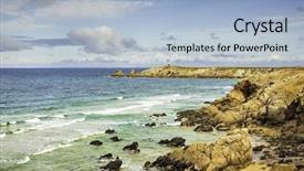  Presentation with western - Audience pleasing slides consisting of quiberon peninsula in brittany backdrop and a  colored foreground