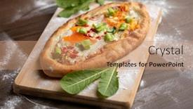  Presentation with unsafe food - Presentation theme enhanced with quick-food-meal-egg-beacon background and a coral colored foreground