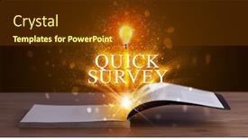  Presentation with survey - Audience pleasing PPT layouts consisting of quick-survey-inscription-coming-out backdrop and a tawny brown colored foreground