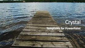  Presentation with lake dock - Beautiful theme featuring quiet exit - lake scene dock backdrop and a  colored foreground